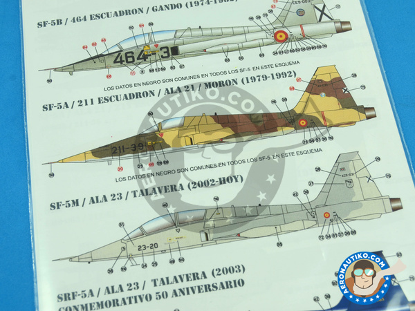 Image 7: Northrop F-5 Freedom Fighter A/B |  in 1/48 scale manufactured by Series Españolas (ref. SE2148)