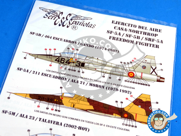 Image 5: Northrop F-5 Freedom Fighter A/B |  in 1/72 scale manufactured by Series Españolas (ref. SE2172)