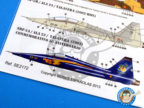 Image 7: Northrop F-5 Freedom Fighter A/B |  in 1/72 scale manufactured by Series Españolas (ref. SE2172)