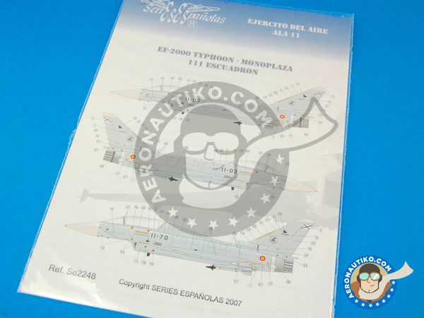 Image 1: Eurofighter Typhoon EF-2000 Single Seater / Double Seater |  en escala 1/48 fabricado por Series Españolas (ref. SE2248)