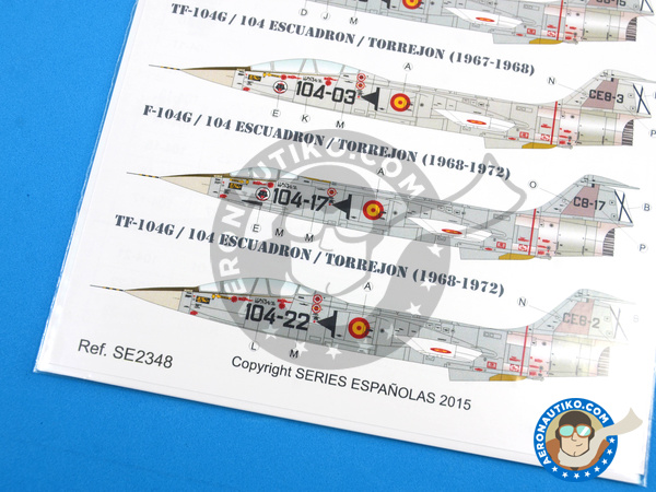 Image 6: Lockheed F-104 Starfighter G |  in 1/48 scale manufactured by Series Españolas (ref. SE2348)