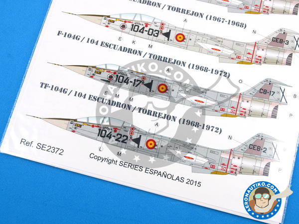 Image 6: Lockheed F-104 Starfighter G |  in 1/72 scale manufactured by Series Españolas (ref. SE2372)