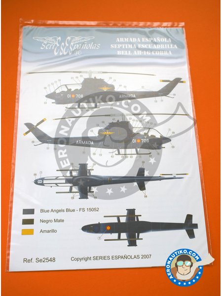 Bell AH-1G COBRA G | Marking / livery in 1/48 scale manufactured by Series Españolas (ref. SE2548) image