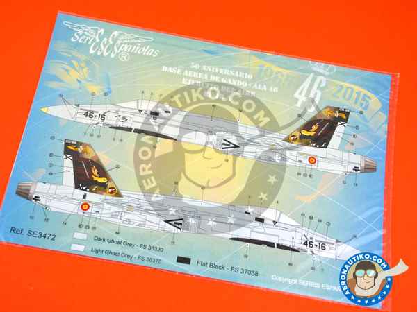 Image 3: McDonnell Douglas F/A-18 Hornet A |  in 1/72 scale manufactured by Series Españolas (ref. SE3472)