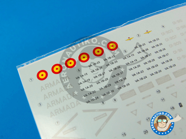 Image 7: McDonnell Douglas AV-8B Harrier AV-8B PLUS, AV-8B, TAV-8B |  in 1/48 scale manufactured by Series Españolas (ref. SE348)