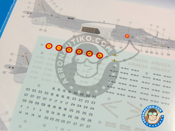 Image 3: McDonnell Douglas AV-8B Harrier AV-8B Plus / AV-8B / TAV-8B |  in 1/72 scale manufactured by Series Españolas (ref. SE372)
