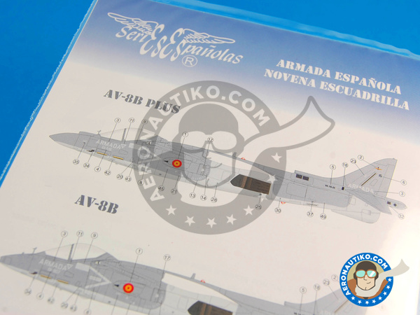 Image 6: McDonnell Douglas AV-8B Harrier AV-8B Plus / AV-8B / TAV-8B |  in 1/72 scale manufactured by Series Españolas (ref. SE372)