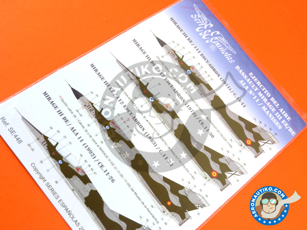 Image 4: Dassault Mirage III EE/DE |  in 1/48 scale manufactured by Series Españolas (ref. SE448)