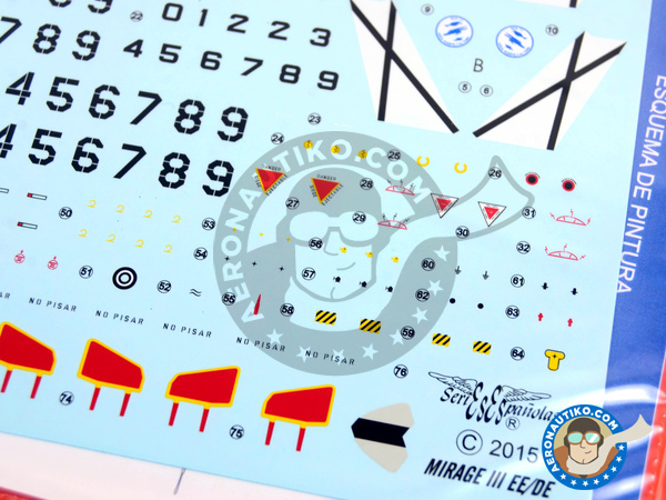 Image 9: Dassault Mirage III EE/DE |  in 1/48 scale manufactured by Series Españolas (ref. SE448)