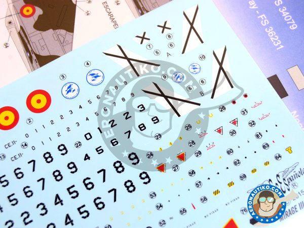 Image 7: Dassault Mirage III EE/DE |  in 1/72 scale manufactured by Series Españolas (ref. SE472)