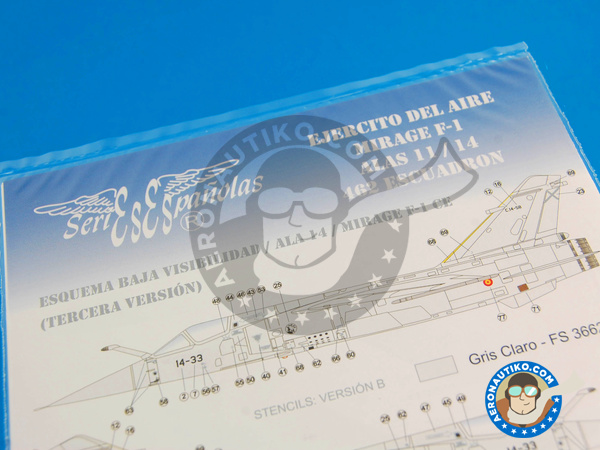 Image 2: Dassault Mirage F1 |  in 1/48 scale manufactured by Series Españolas (ref. SE548)