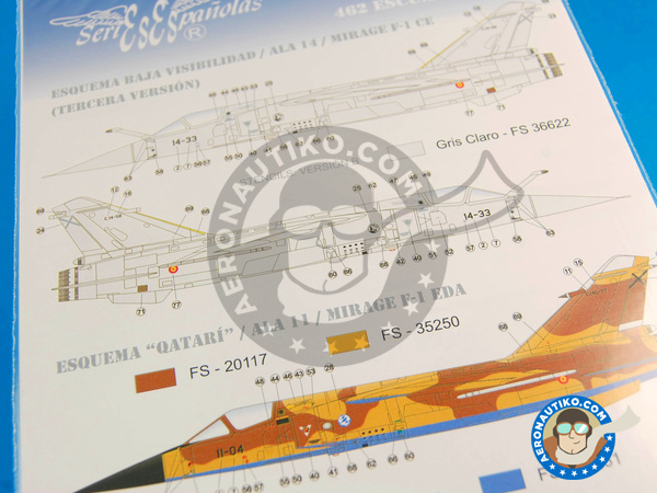 Image 3: Dassault Mirage F1 |  in 1/48 scale manufactured by Series Españolas (ref. SE548)