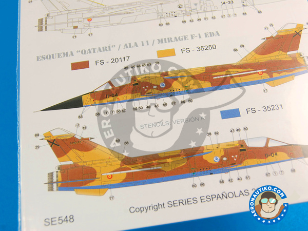 Image 4: Dassault Mirage F1 |  in 1/48 scale manufactured by Series Españolas (ref. SE548)