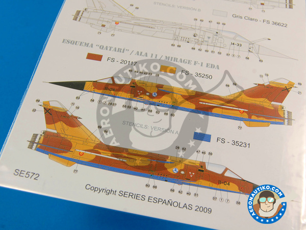 Image 6: Dassault Mirage F1 |  in 1/72 scale manufactured by Series Españolas (ref. SE572)