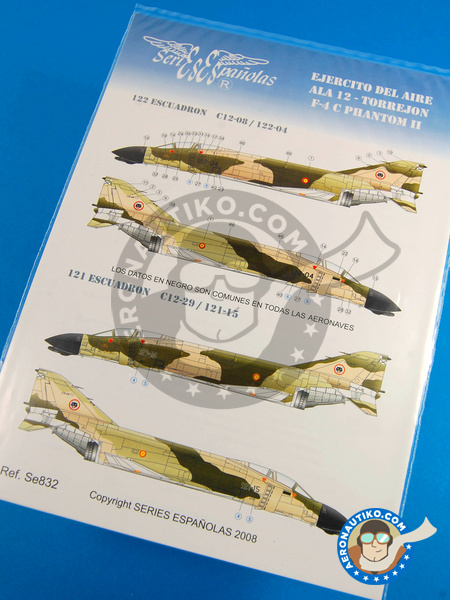 McDonnell Douglas F-4 Phantom II C | Marking / livery in 1/32 scale manufactured by Series Españolas (ref. SE832) image