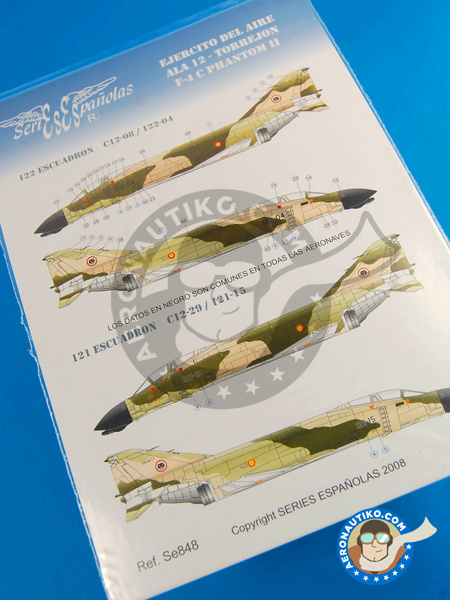 McDonnell Douglas F-4 Phantom II C | Marking / livery in 1/48 scale manufactured by Series Españolas (ref. SE848) image