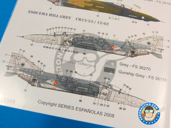 Image 4: McDonnell Douglas F-4 Phantom II C |  in 1/48 scale manufactured by Series Españolas (ref. SE948)