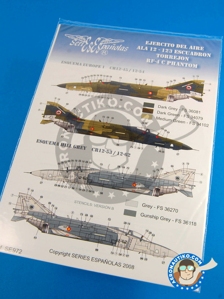 McDonnell Douglas F-4 Phantom II C | Marking / livery in 1/72 scale manufactured by Series Españolas (ref. SE972) image