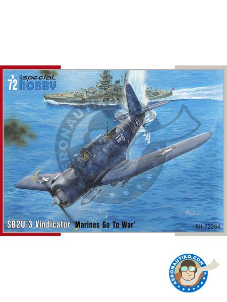VOUGHT SB2U-3 Vindicator Bombardier US Kit SPECIAL HOBBY 1//72 n° 72264
