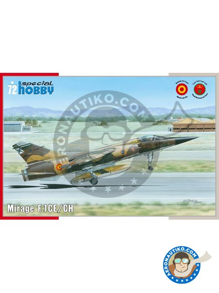 Dassault Mirage F.1 CE/CH | Airplane kit in 1/72 scale manufactured by Special Hobby (ref. SH72289) image