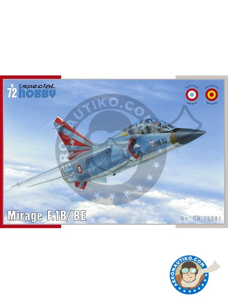 Mirage F.1B/BE | Airplane kit in 1/72 scale manufactured by Special Hobby (ref. SH72291) image