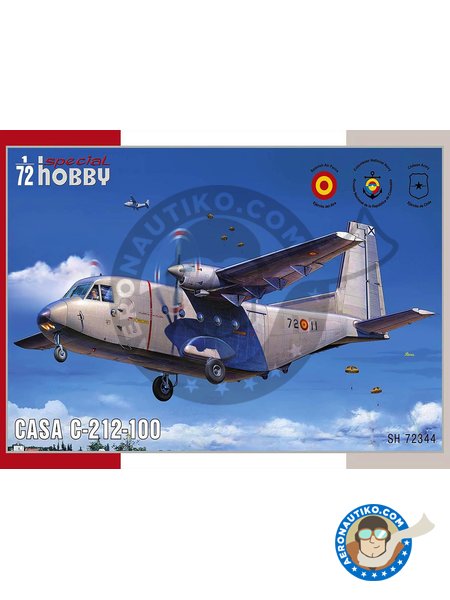 Special Hobby Airplane Kit 1 72 Scale Casa C 212 100 1 72 Airborne School Alcantarilla Airbase 09 Es0 Santiago De Chile 08 Cl0 C03 Plastic Parts Water Slide Decals And Assembly Instructions