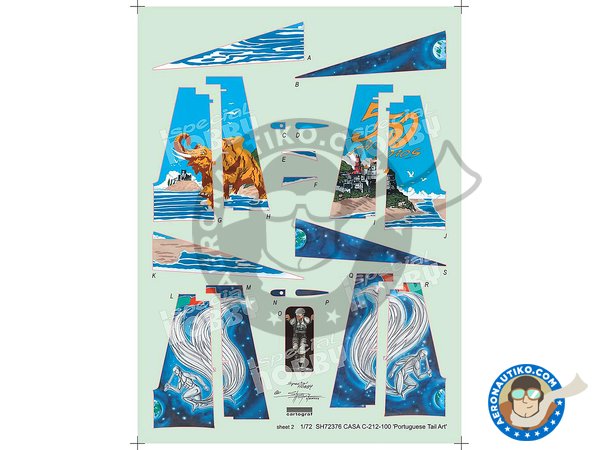 Image 1: CASA C.212-100 TAIL ART 1/72 | Airplane kit in 1/72 scale manufactured by Special Hobby (ref. SH72376)