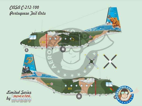 Image 2: CASA C.212-100 TAIL ART 1/72 | Airplane kit in 1/72 scale manufactured by Special Hobby (ref. SH72376)