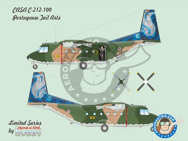 Image 3: CASA C.212-100 TAIL ART 1/72 | Airplane kit in 1/72 scale manufactured by Special Hobby (ref. SH72376)