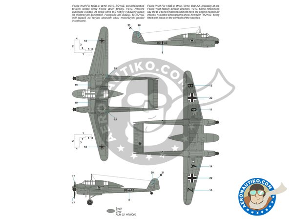 Image 7: Focke Wulf FW 189B-0/B-1 'Luftwaffe Trainer' | Airplane kit in 1/72 scale manufactured by Special Hobby (ref. SH72430)