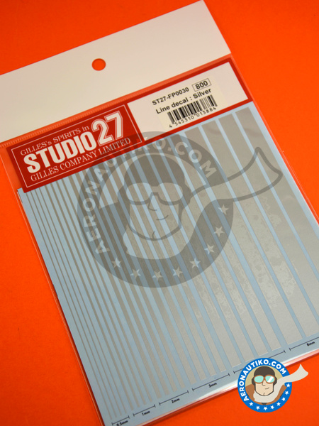 Silver lines | Decals manufactured by Studio27 (ref. ST27-FP0030) image
