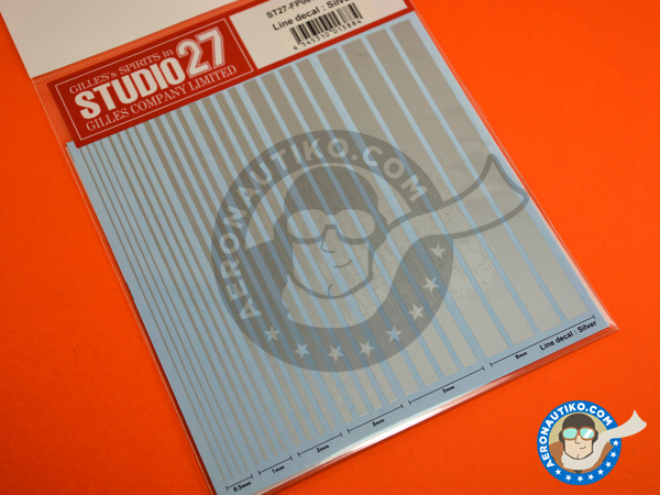 Image 2: Silver lines | Decals manufactured by Studio27 (ref. ST27-FP0030)
