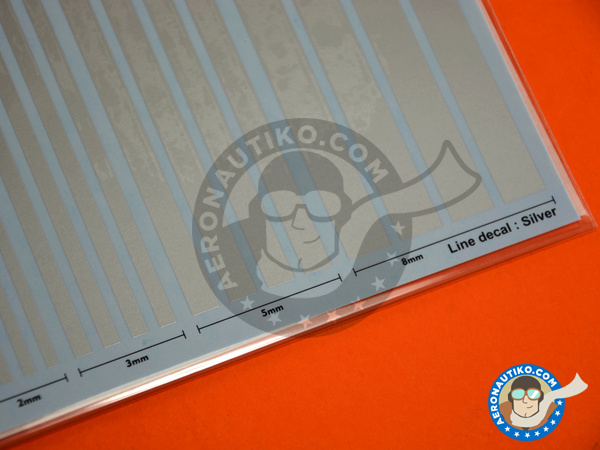Image 3: Silver lines | Decals manufactured by Studio27 (ref. ST27-FP0030)