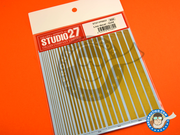Image 2: Gold lines | Decals manufactured by Studio27 (ref. ST27-FP0031)