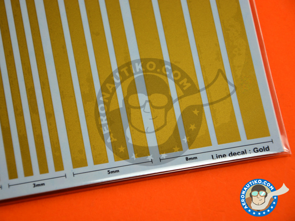 Image 3: Gold lines | Decals manufactured by Studio27 (ref. ST27-FP0031)