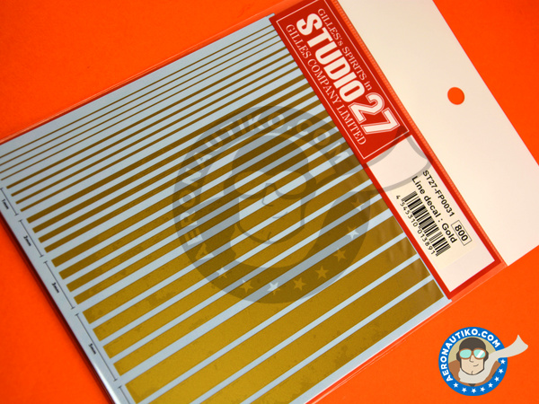 Image 5: Gold lines | Decals manufactured by Studio27 (ref. ST27-FP0031)