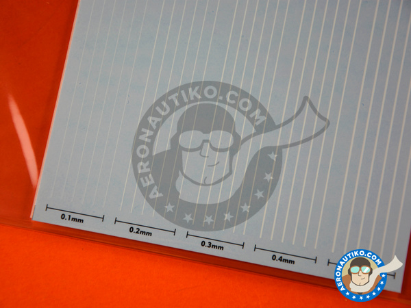 Image 3: Extremely thin line decal white | Decals manufactured by Studio27 (ref. ST27-FP0032)