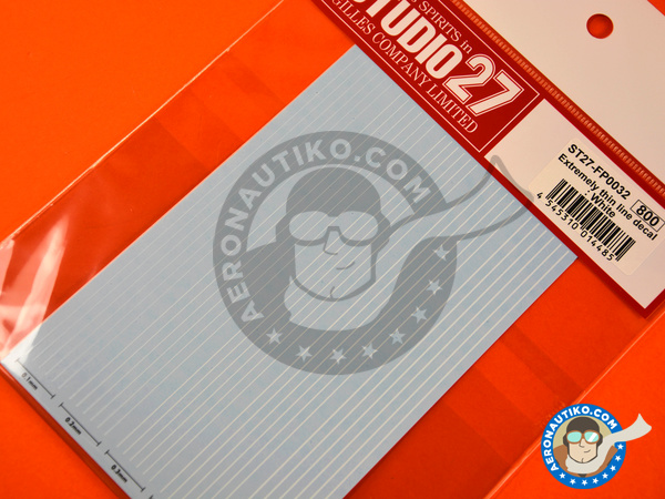 Image 4: Extremely thin line decal white | Decals manufactured by Studio27 (ref. ST27-FP0032)