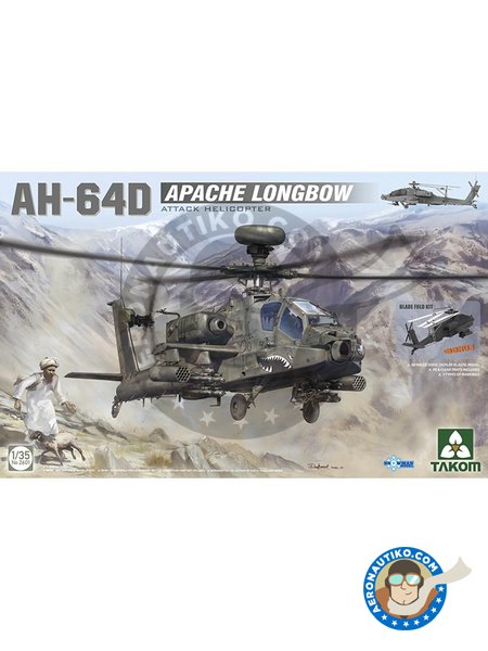 AH-64D Apache Longbow | Maqueta de Helicóptero en escala 1/35 fabricado por Takom (ref. 2601) image