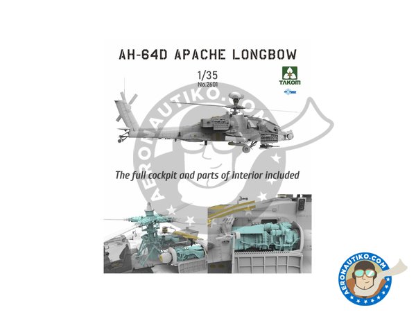 Image 3: AH-64D Apache Longbow | Helicopter kit in 1/35 scale manufactured by Takom (ref. 2601)