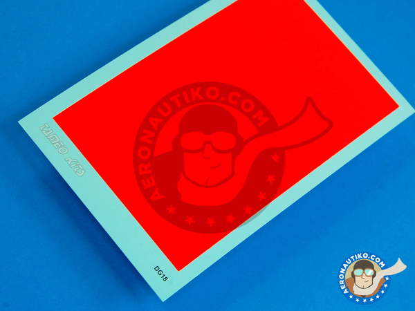 Image 3: 70 x 110 mm Fluo Red | Decals manufactured by Tameo Kits (ref. DG18)