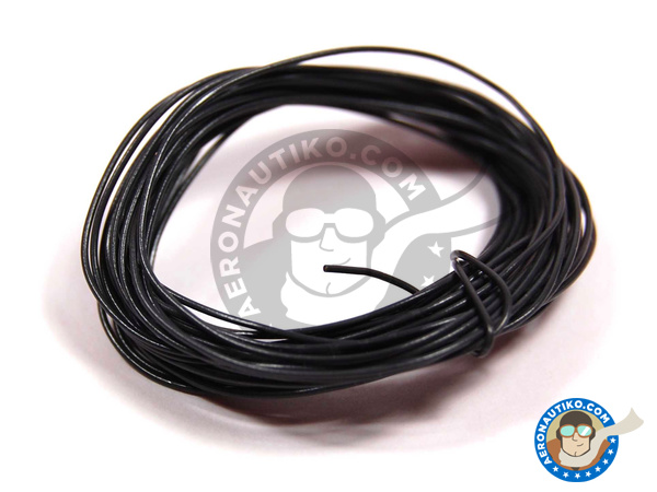 Image 2: Black piping cord - 3 meters | Wire manufactured by Tameo Kits (ref. PG09)
