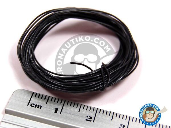 Image 3: Black piping cord - 3 meters | Wire manufactured by Tameo Kits (ref. PG09)