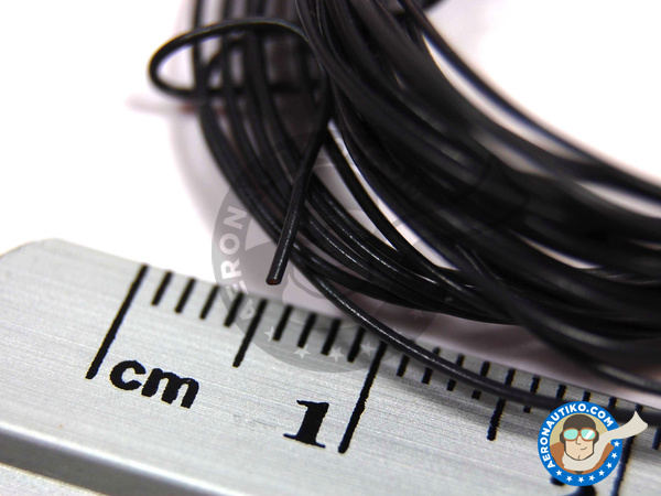 Image 4: Black piping cord - 3 meters | Wire manufactured by Tameo Kits (ref. PG09)