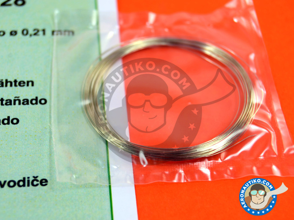 Image 1: Tinned cooper wire 0,21 mm diameter | Wire manufactured by Tameo Kits (ref. PG28)