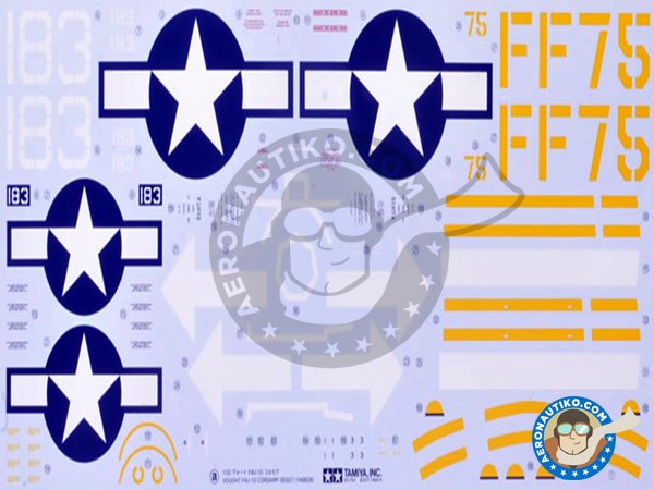 Image 14: Vought F4U-1D Corsair | Airplane kit in 1/32 scale manufactured by Tamiya (ref. 60327)