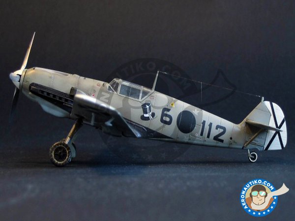 Image 1: Messerschmitt Bf109 E-3 | Airplane kit in 1/72 scale manufactured by Tamiya (ref. 60750)