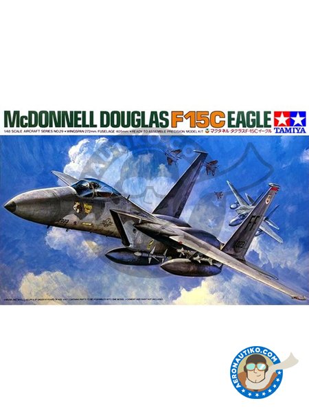 McDonnell Douglas F-15 Eagle C | Airplane kit in 1/48 scale manufactured by Tamiya (ref. 61029) image