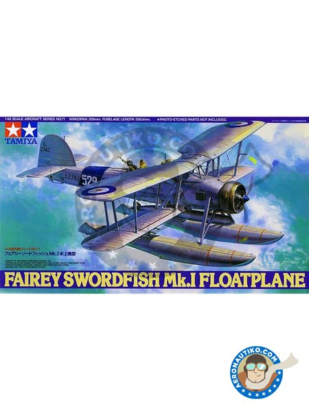 Fairey Swordfish Mk.I Floatplane | Airplane kit in 1/48 scale manufactured by Tamiya (ref. 61071) image