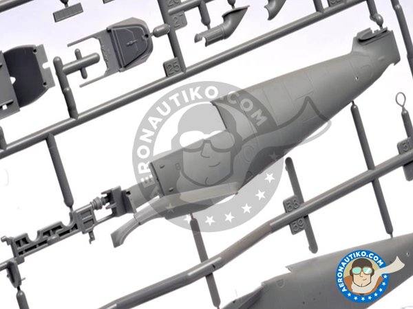 Image 1: Messerschmitt Bf109 G-6 "Gustav" | Airplane kit in 1/48 scale manufactured by Tamiya (ref. TAM61117)